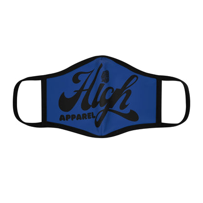 Fitted High Apparel Blue Face Mask