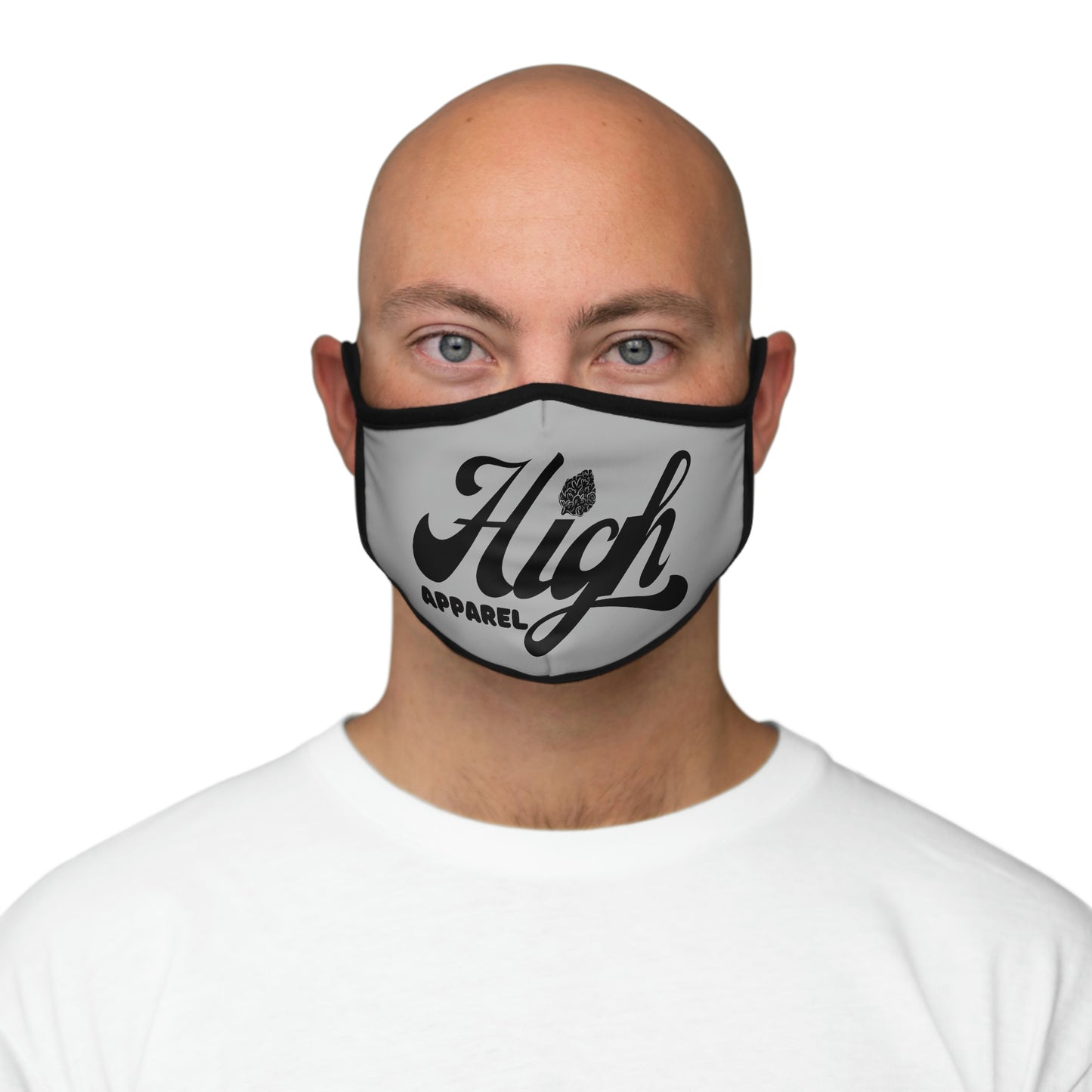 Fitted High Apparel Gray Face Mask