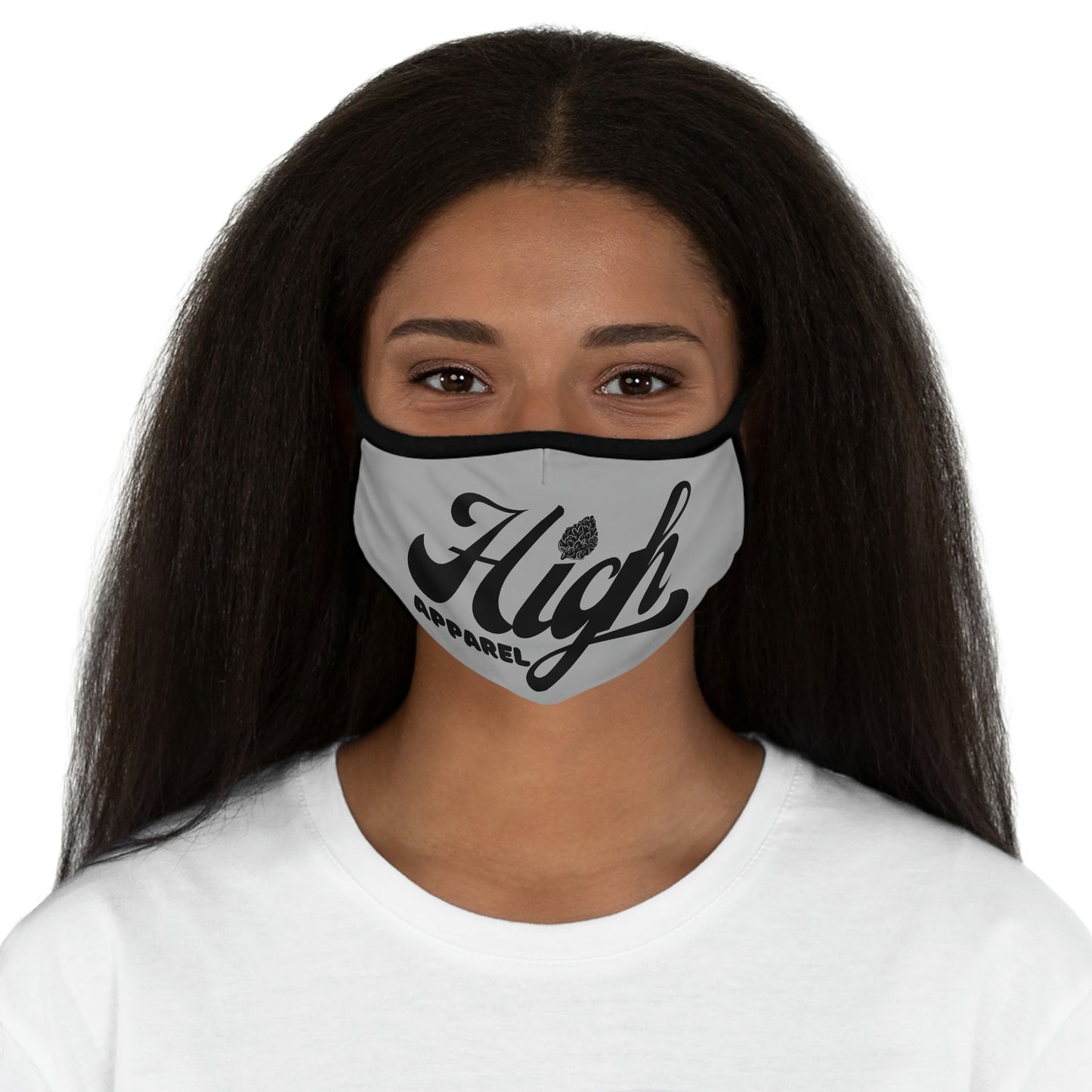 Fitted High Apparel Gray Face Mask